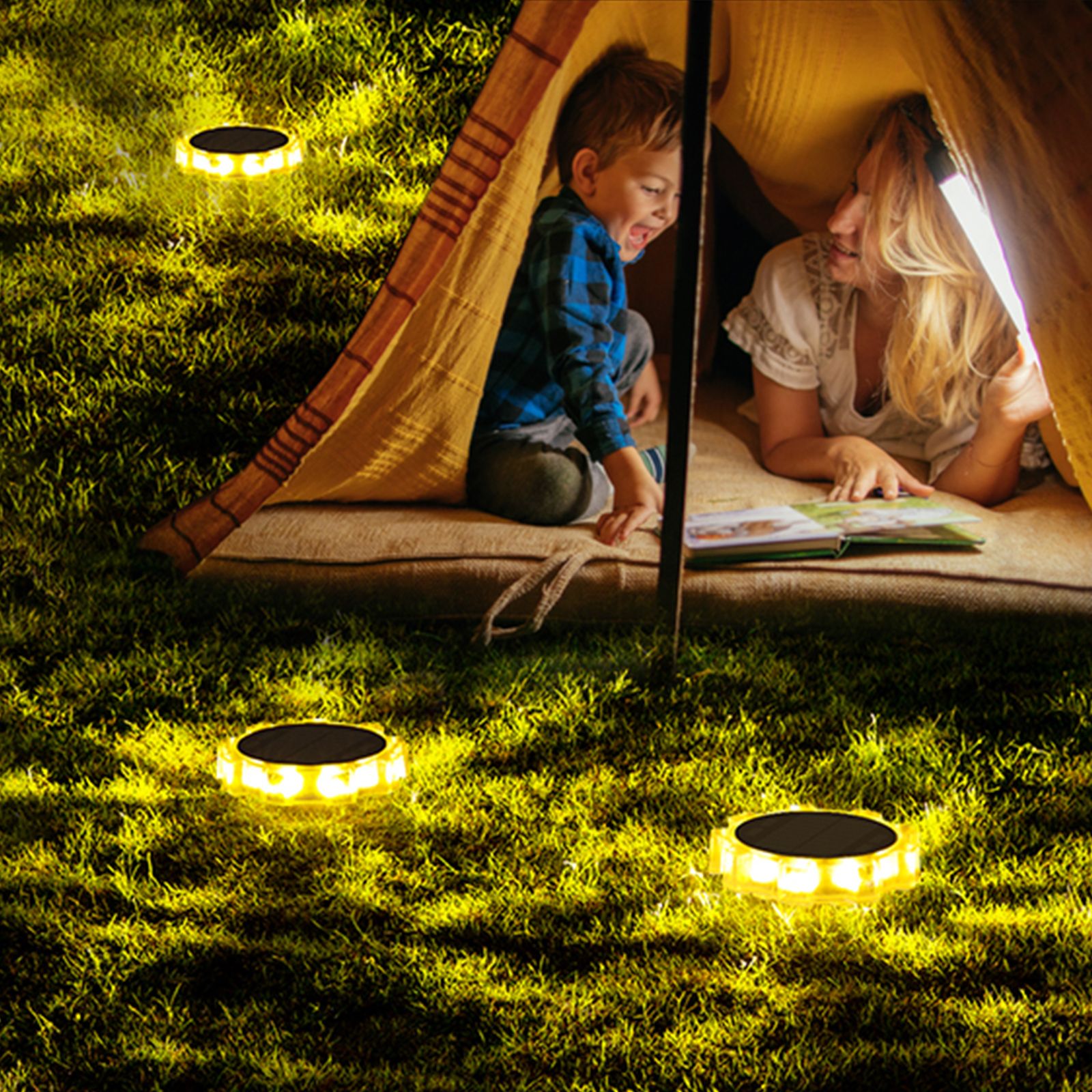 2 pcs/lot gear solar light Home outdoor garden villa wall decoration atmosphere light Outdoor courtyard wall light Four light modes waterproof and dustproof 800mah battery warm light